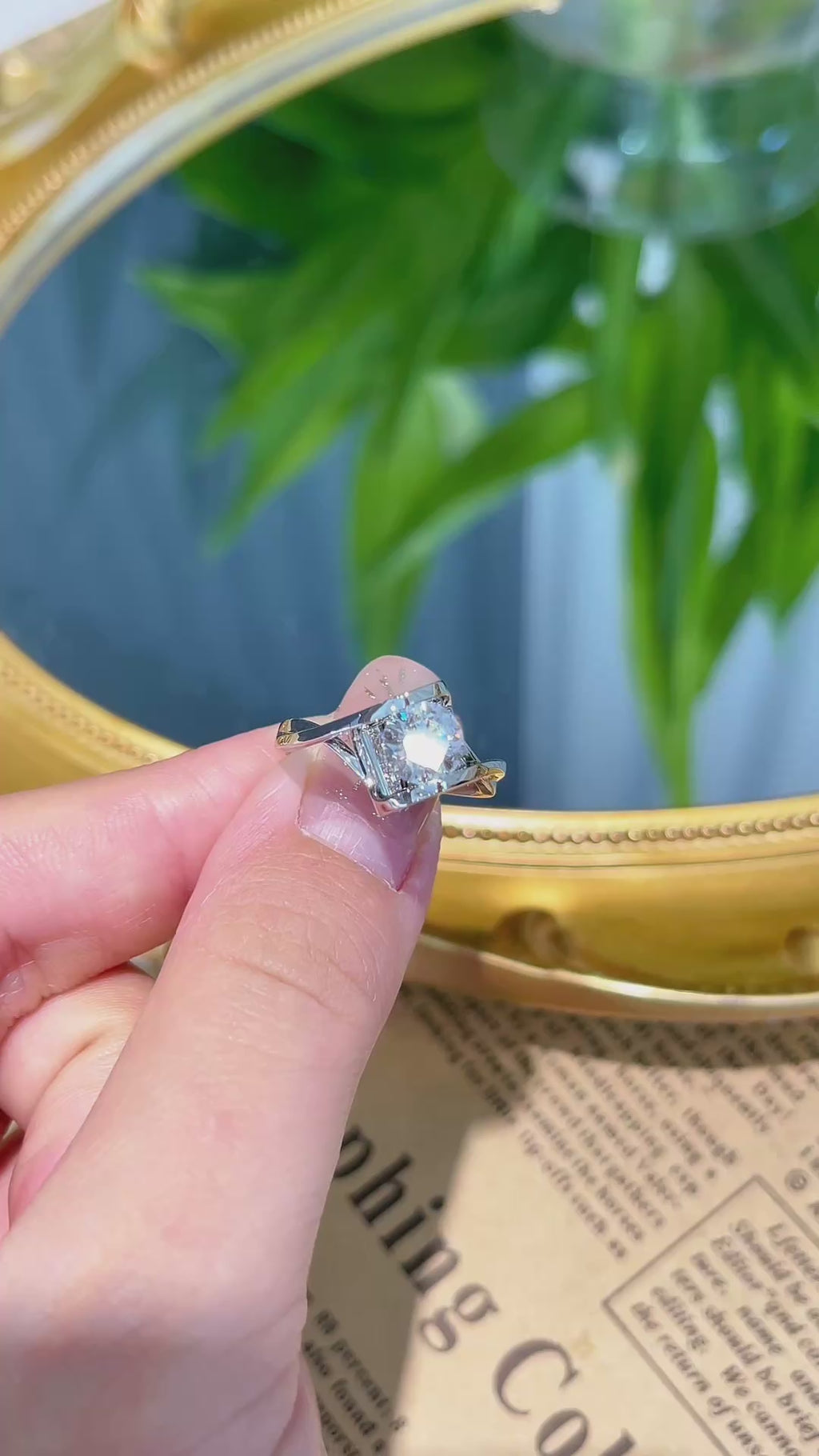18K White Gold Lab-Grown Diamond IGI Angel's Kiss Ring | 1.01ct